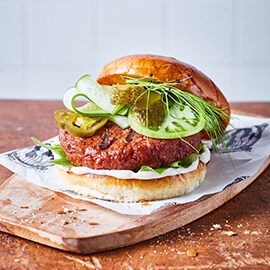 The Vegetarian Butcher grilled Premium Burger